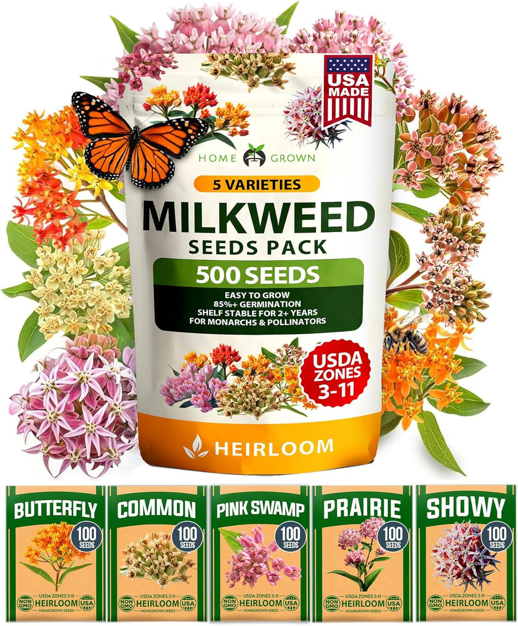 HOME GROWN Zinnia Dahlia Flower Seeds