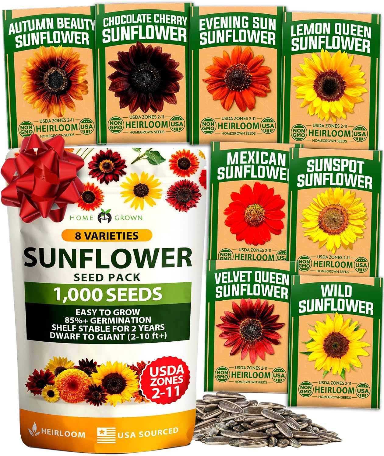 HOME GROWN Zinnia Dahlia Flower Seeds