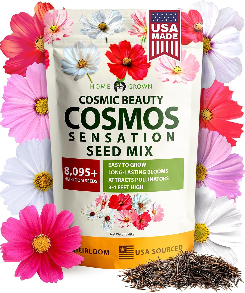 HOME GROWN Zinnia Dahlia Flower Seeds