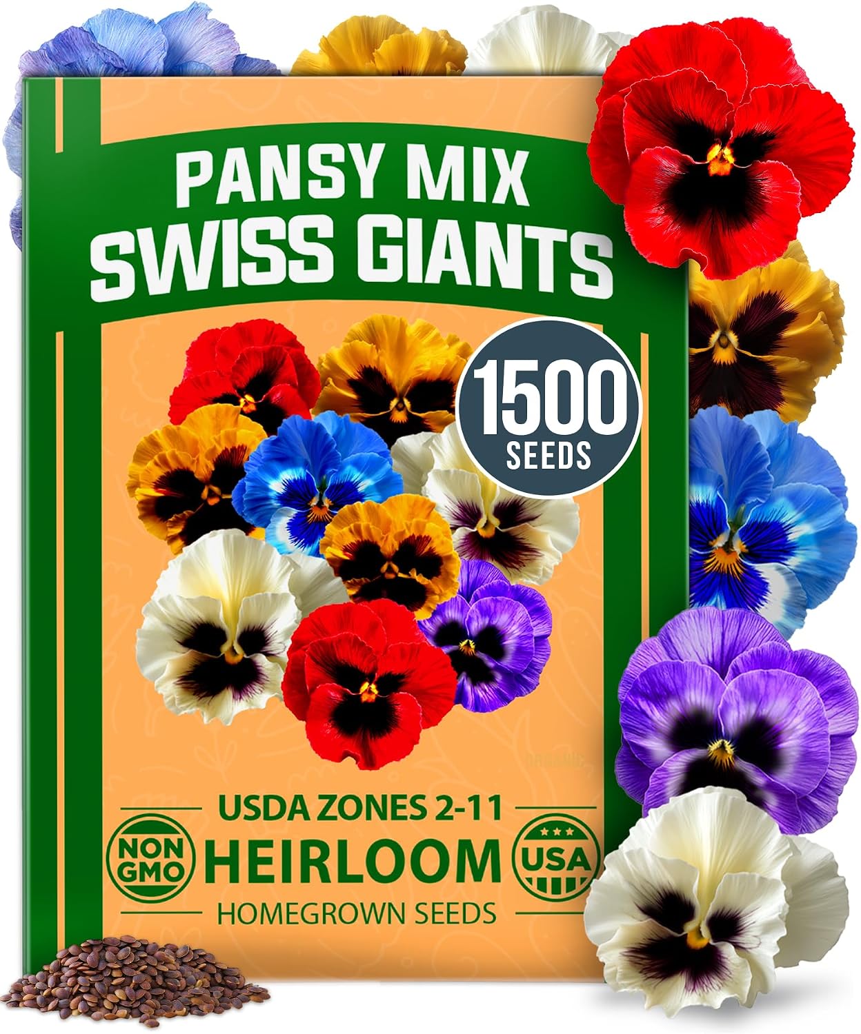 HOME GROWN Zinnia Dahlia Flower Seeds