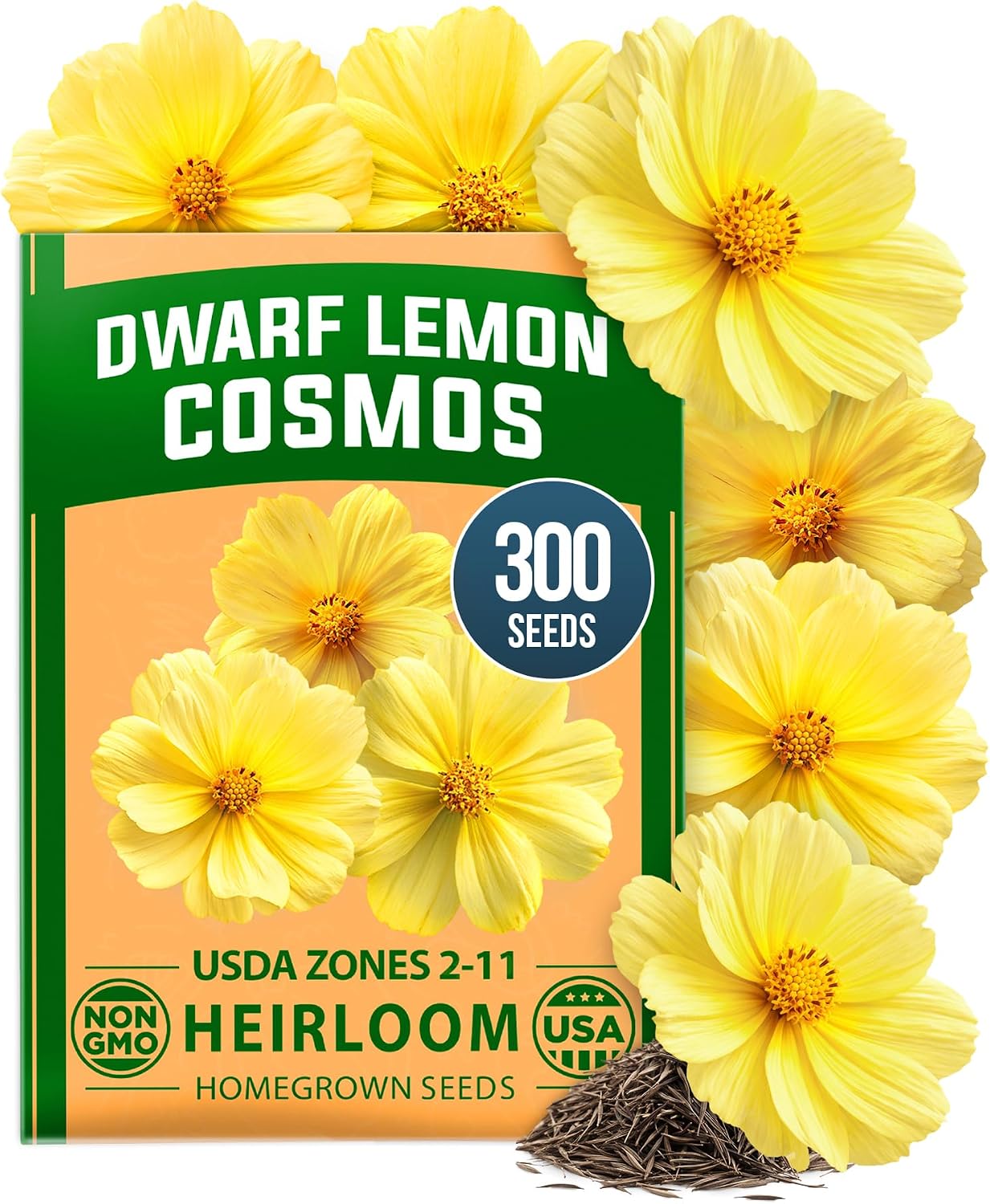 HOME GROWN Zinnia Dahlia Flower Seeds