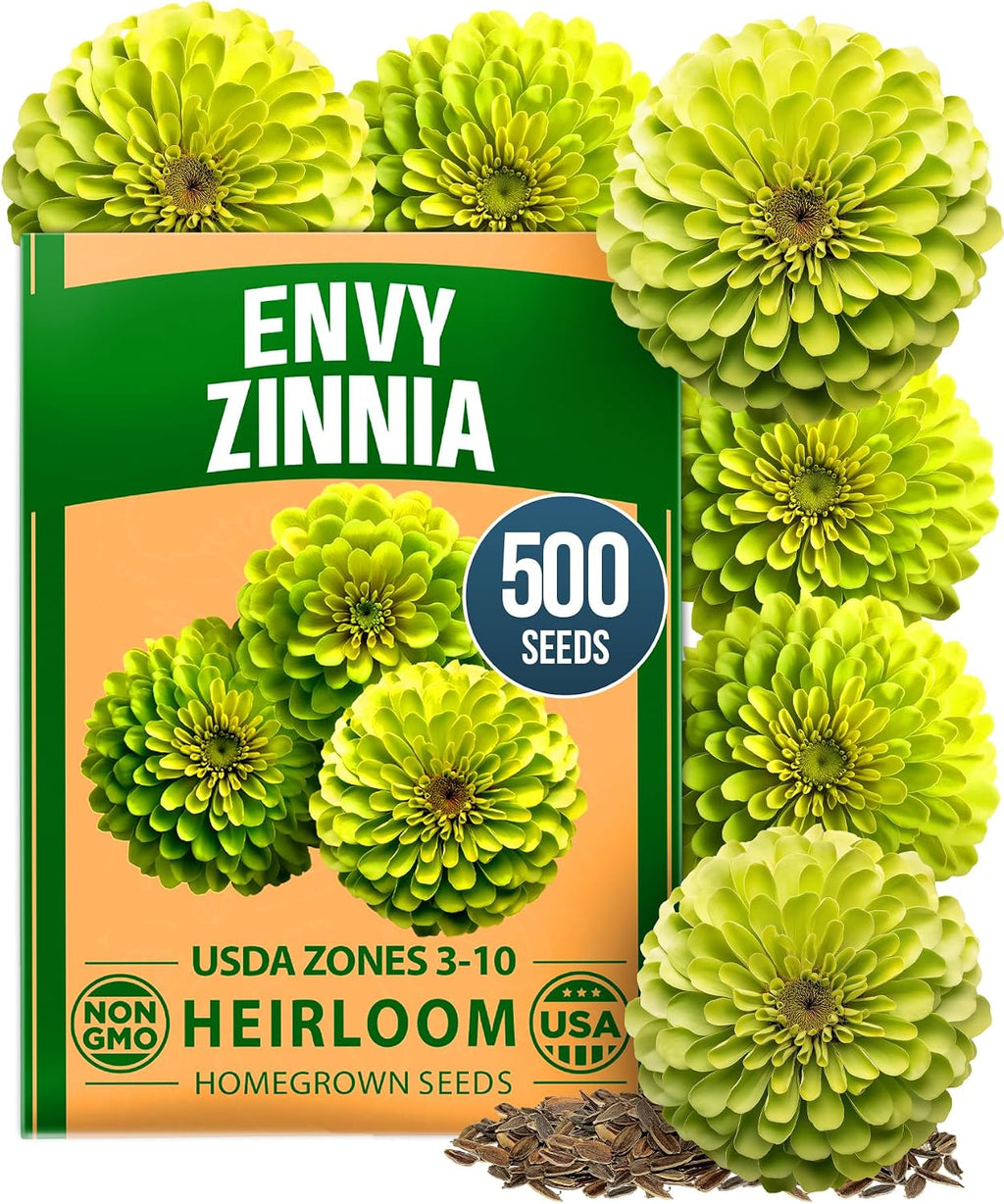 HOME GROWN Zinnia Dahlia Flower Seeds
