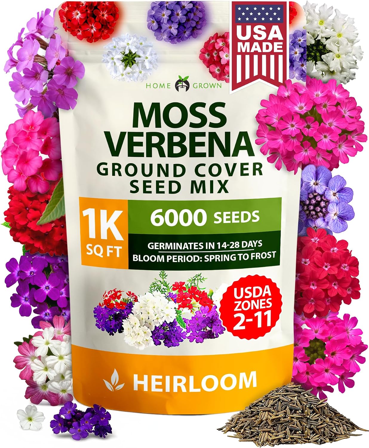 HOME GROWN Zinnia Dahlia Flower Seeds